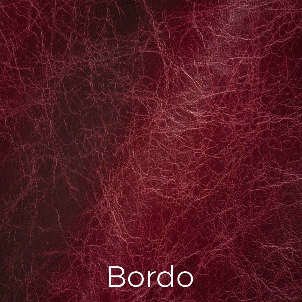 Distressed leather Bordo swatch