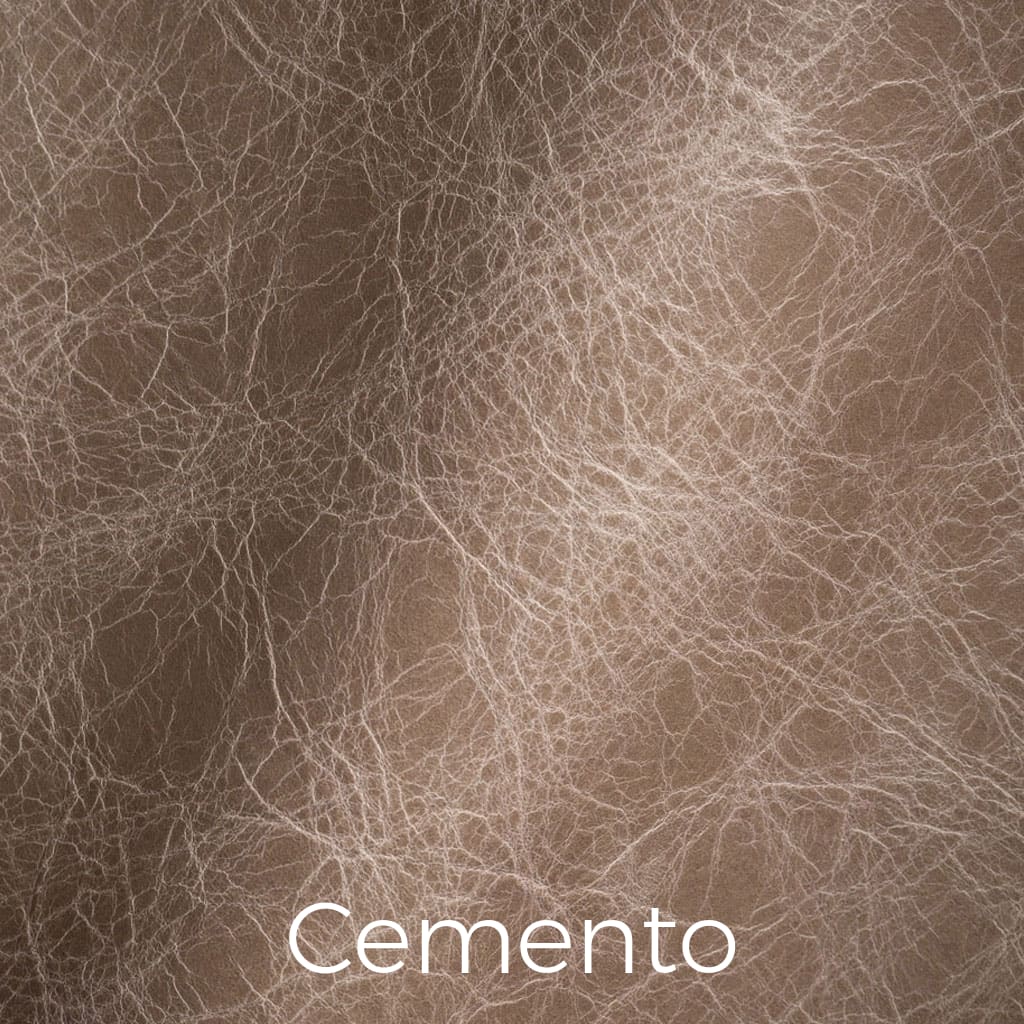 Distressed leather Cemento swatch