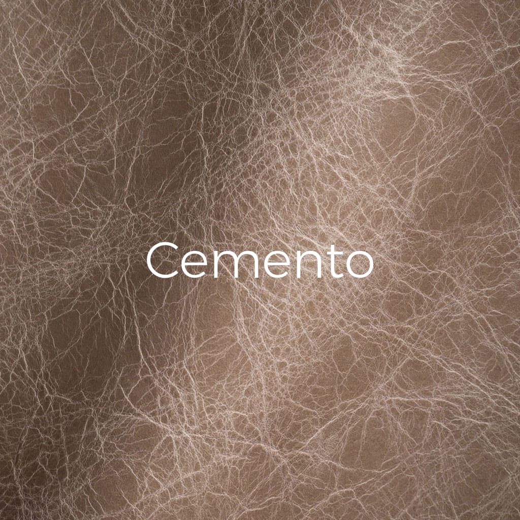 Distressed leather Cemento swatch