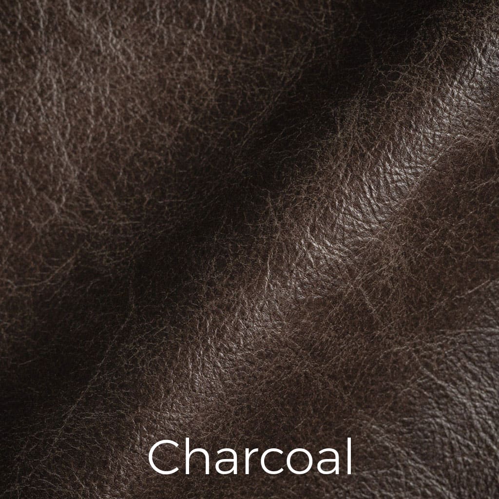 Distressed leather Charcoal swatch