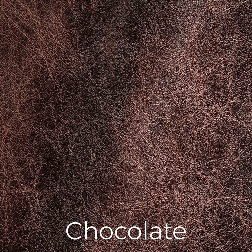 Distressed leather Chocolate swatch