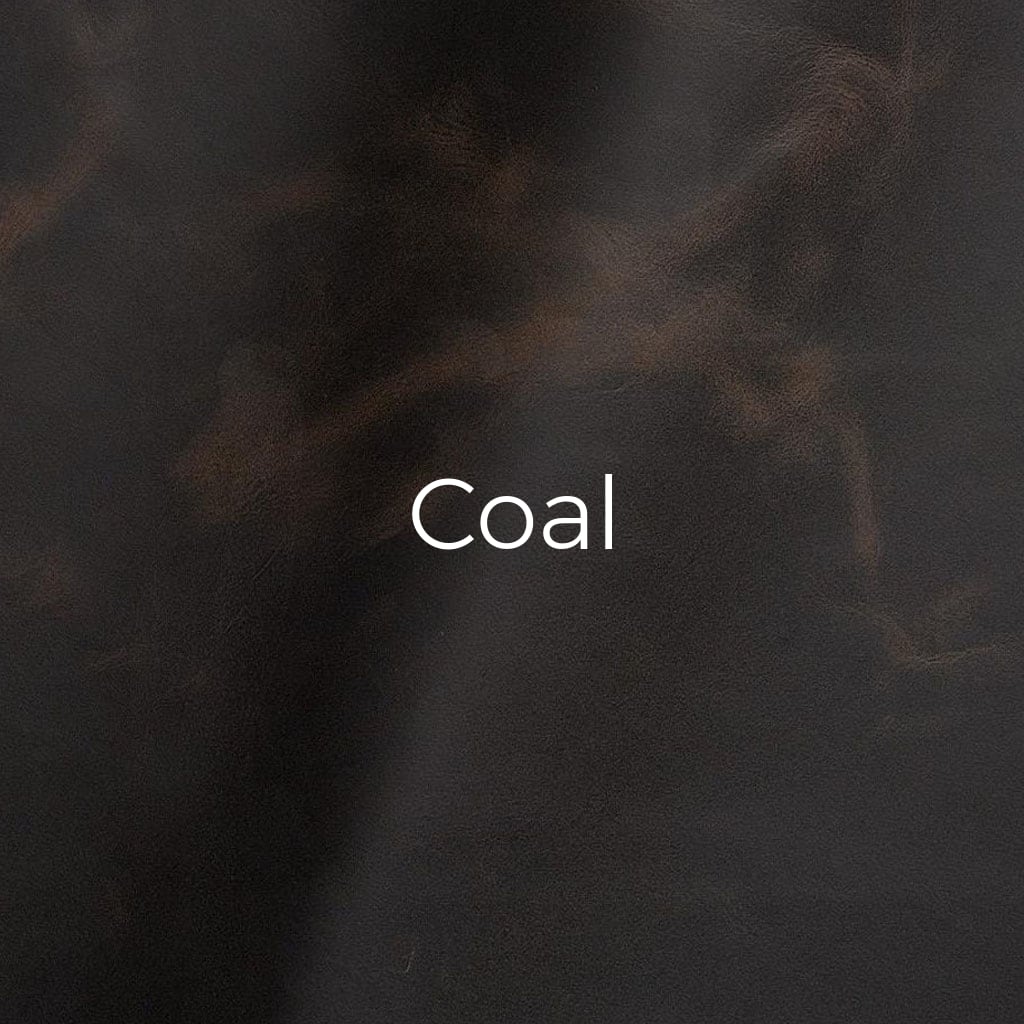 Vintage leather Coal swatch