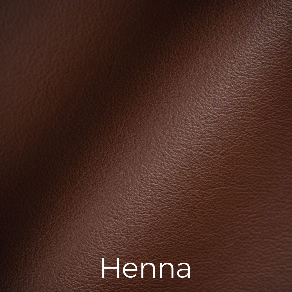 Colorful leather Henna swatch
