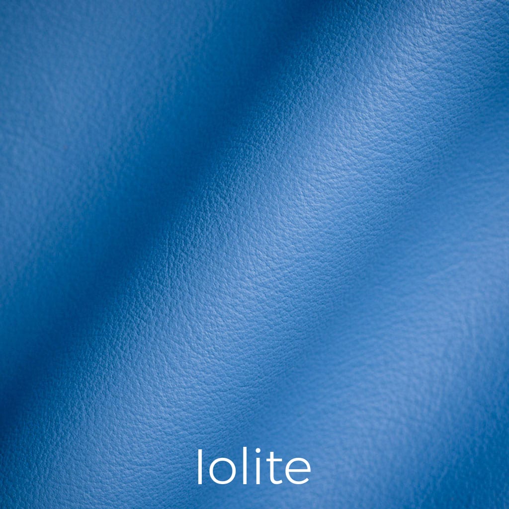 Colorful leather Iolite swatch