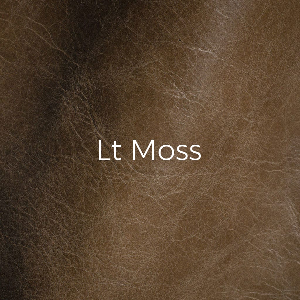 Distressed leather Lt Moss swatch
