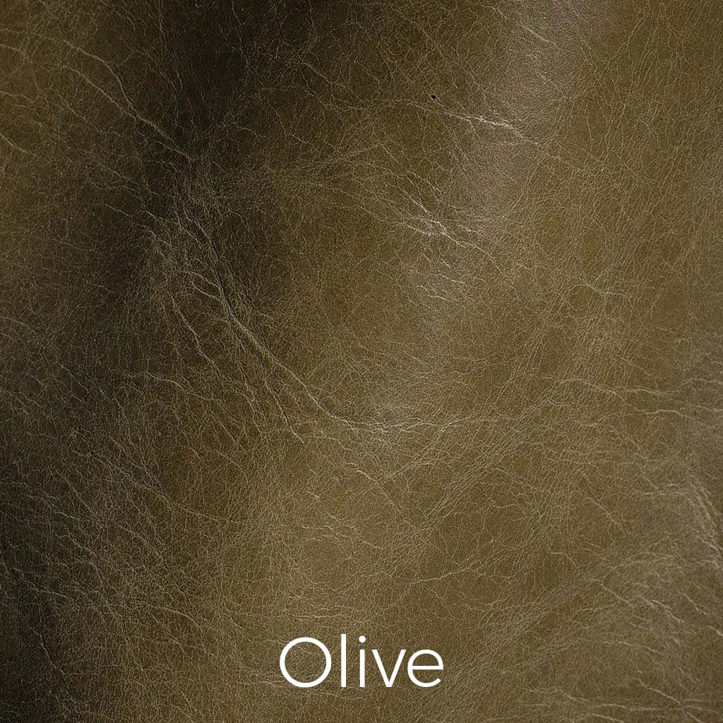 Distressed leather Olive swatch