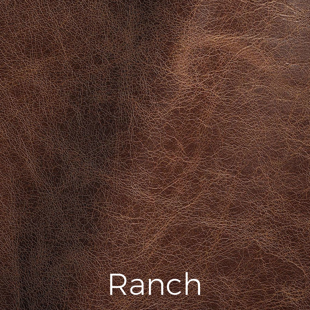 Distressed leather Ranch swatch