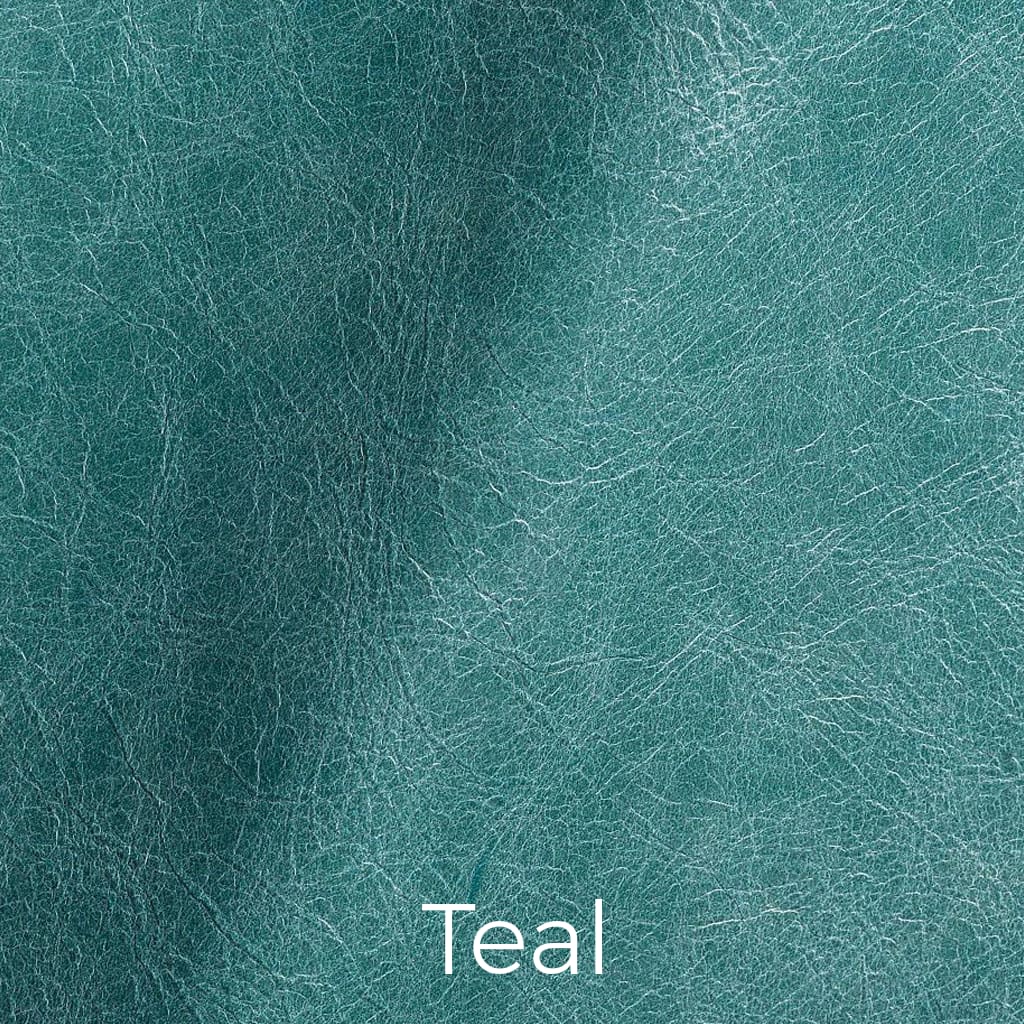 Distressed leather Teal swatch