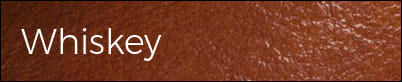Whiskey waxed leather swatch with warm amber grain