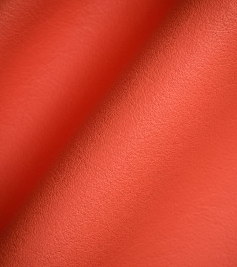 Colorful leather interior specification Close-up of Mango colorful leather used for upholstery specification
