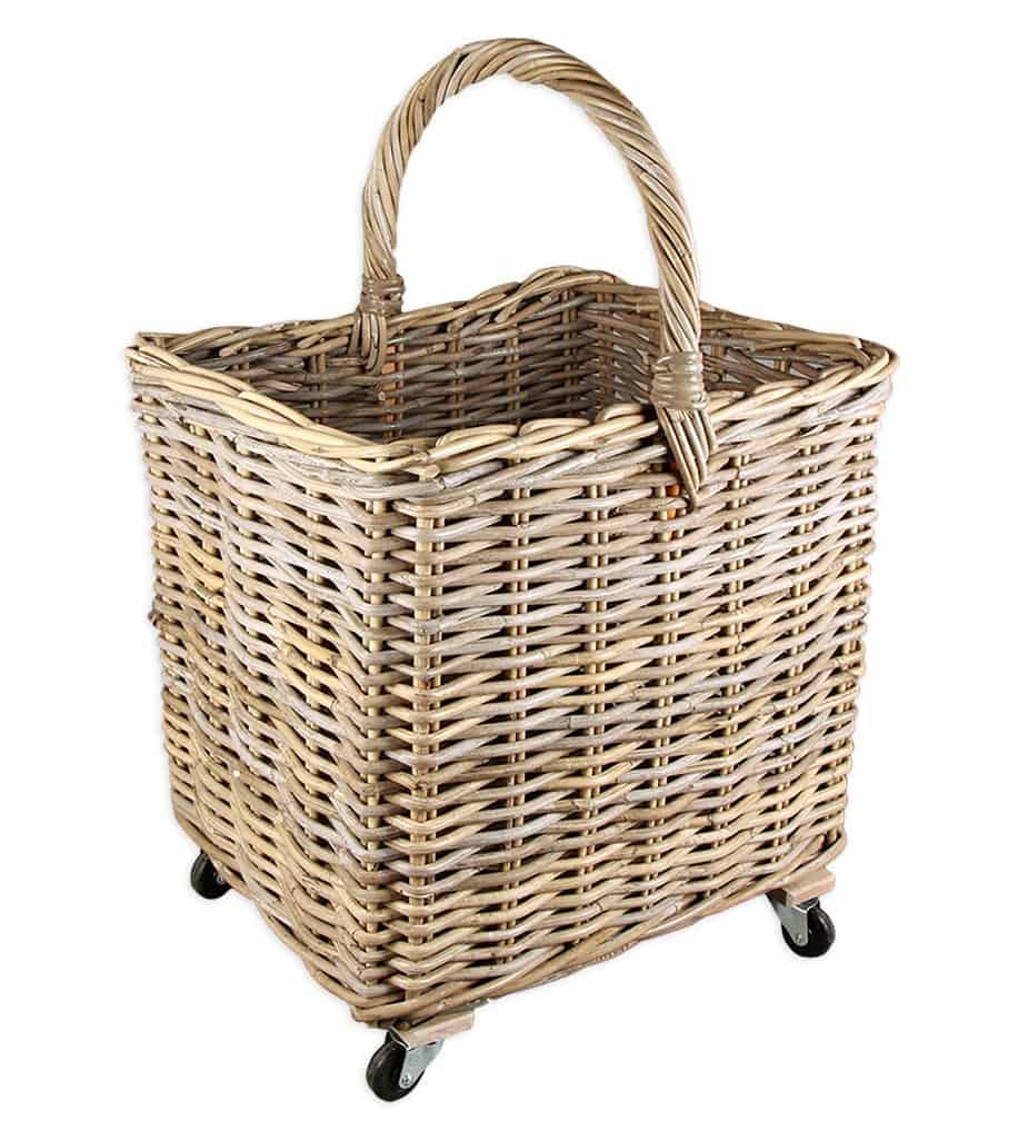 Panier à Buches Avec Roues