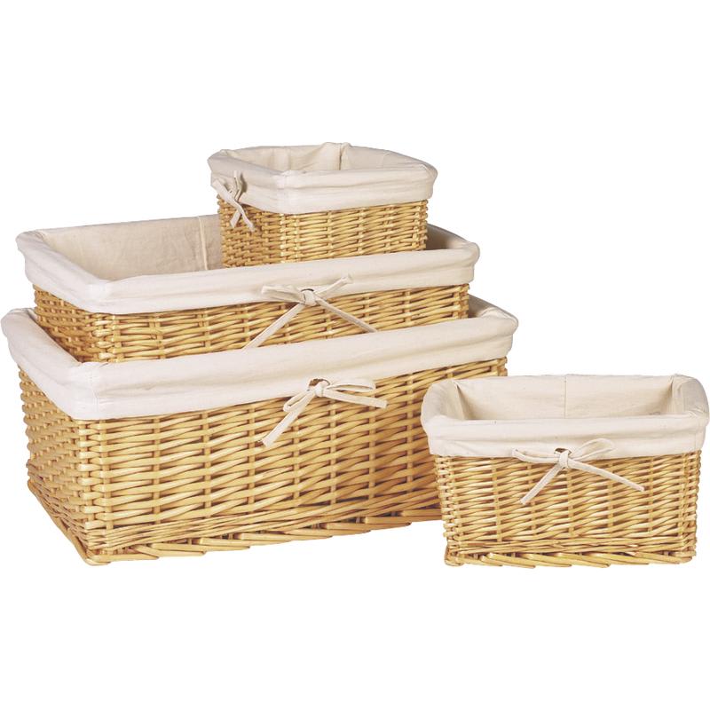 Panier de rangement en rotin