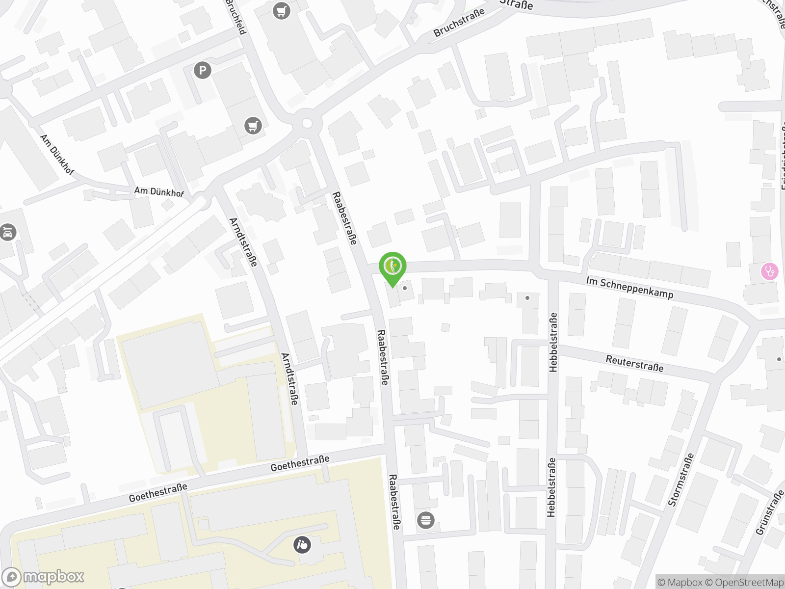 OpenStreetMap-Karte mit Umgebung des Studios