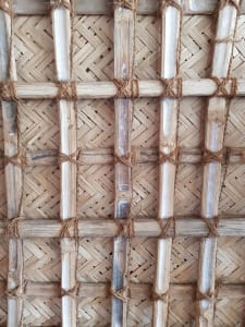 Natural materials boat canopy