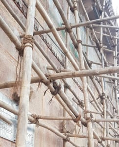 Natural materials scaffolding