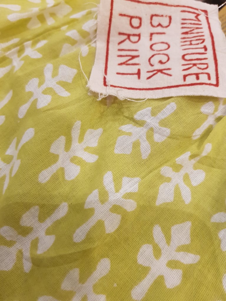 discharge block printed cotton