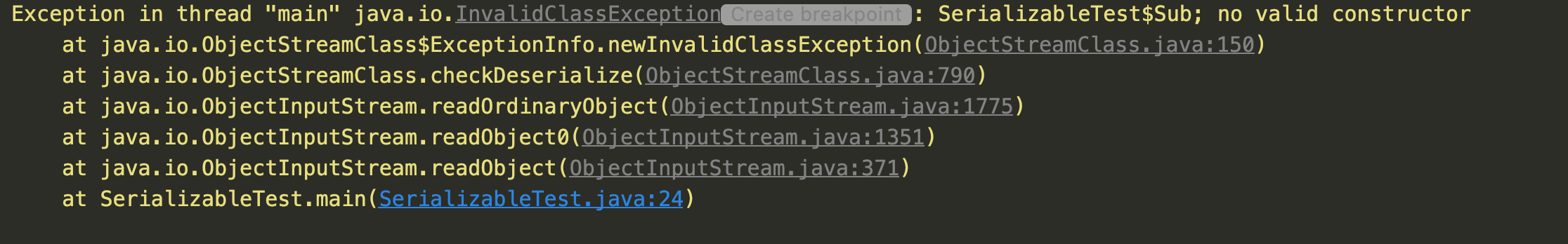 exception