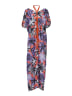 Floral-Contrast-Trim-Kaftan