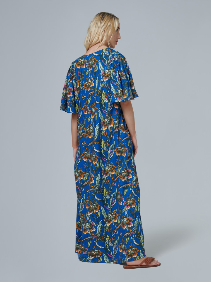 Floral-Printed-Kaftan