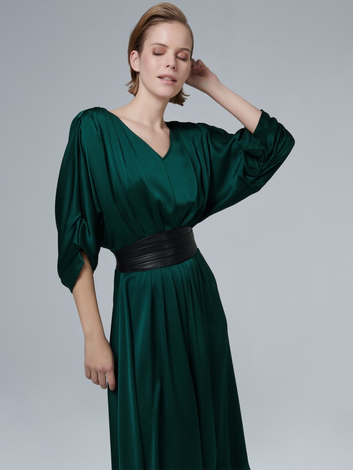 Belted-Pleated-Dress---Shorter-length