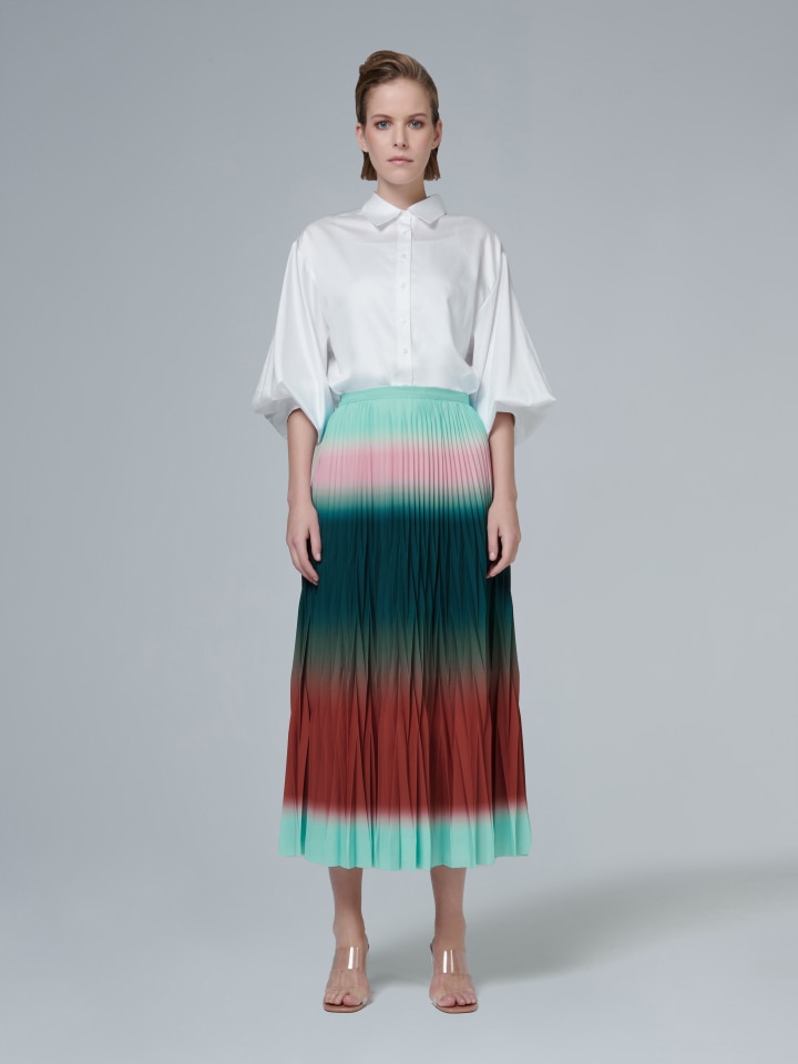 Tie-Dye-Pleated-Printed-Skirt---Shorter-length