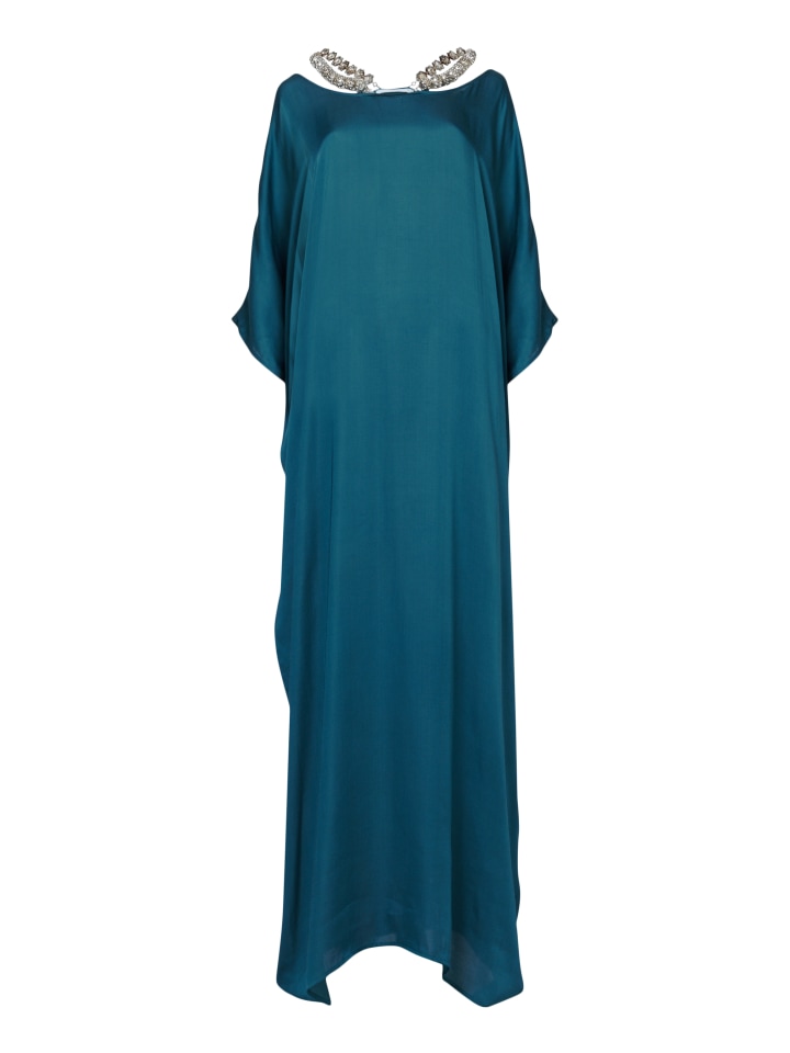 Limited Edition Beaded Neck Trim Kaftan Leem