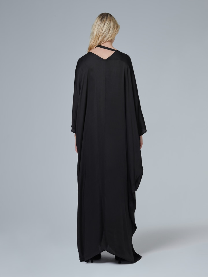 Limited Edition - Metal Embroidered Asymmetric Kaftan | Leem