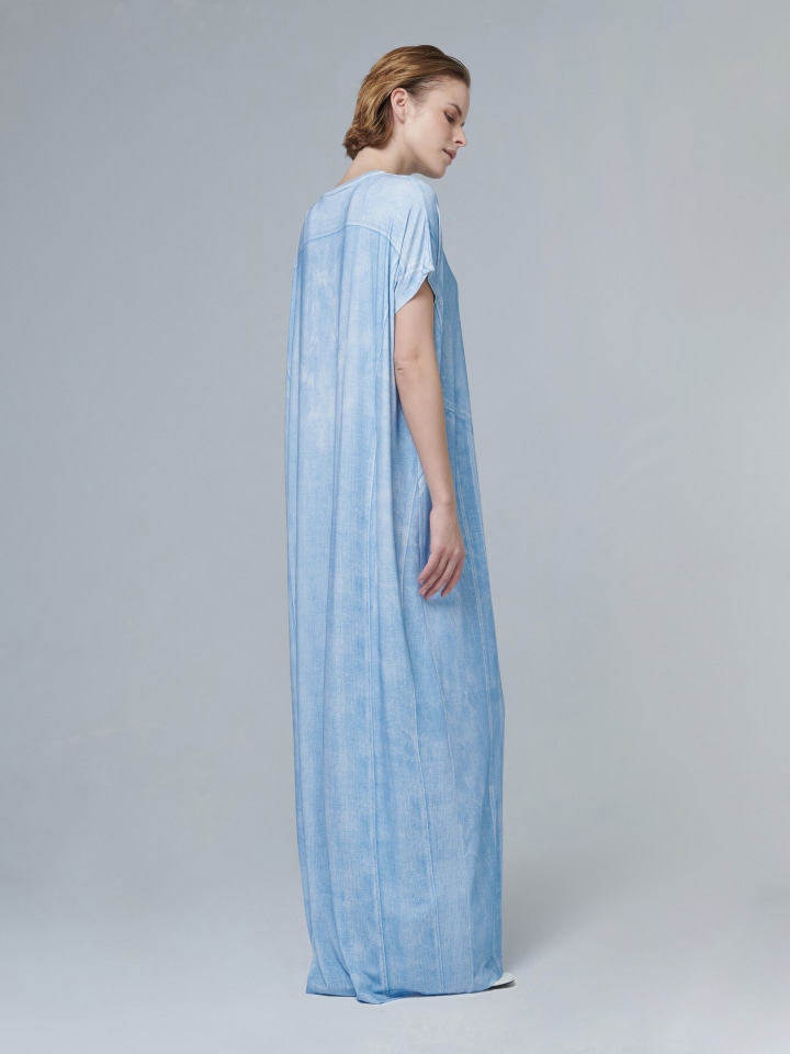 Denim-Effect-Kaftan