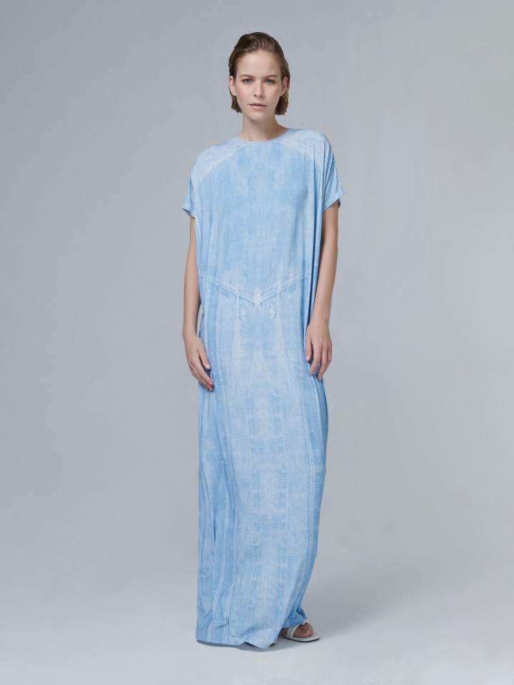 Denim-Effect-Kaftan