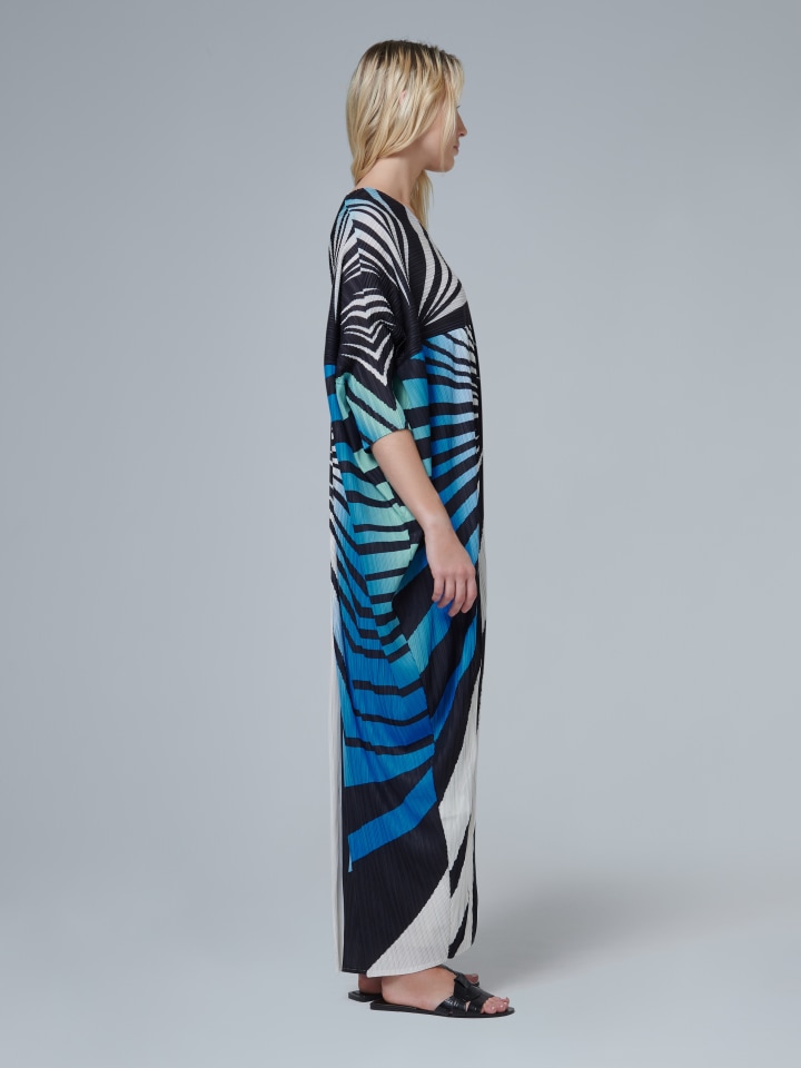 Graphic-Print-Plisse-Kaftan