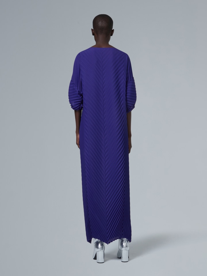 Herringbone-Plisse-Kaftan