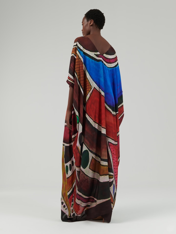 Abstract-Print-Kaftan