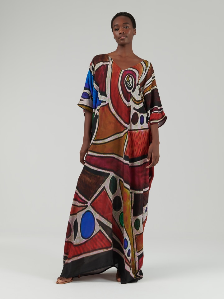 Abstract-Print-Kaftan