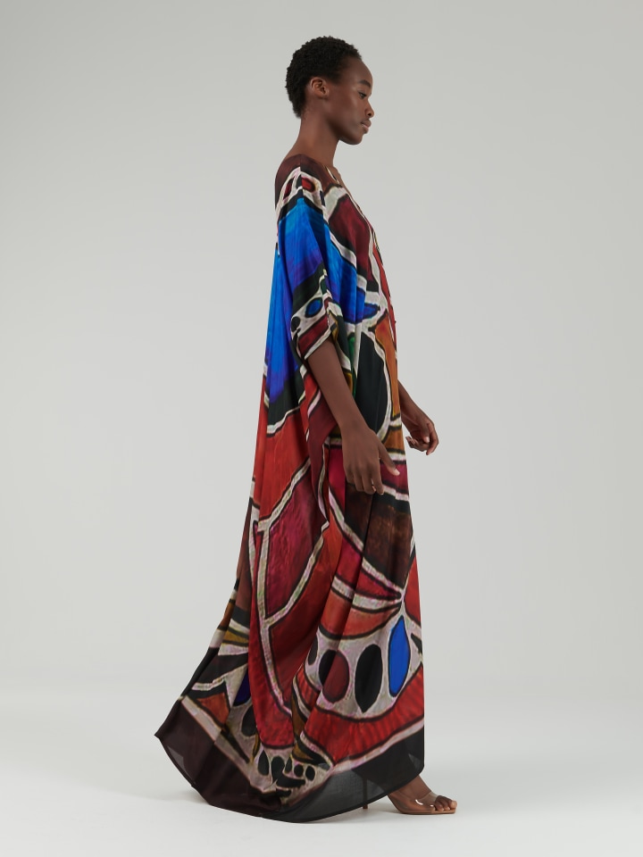 Abstract-Print-Kaftan