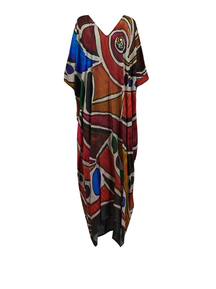 Abstract-Print-Kaftan---Shorter-length