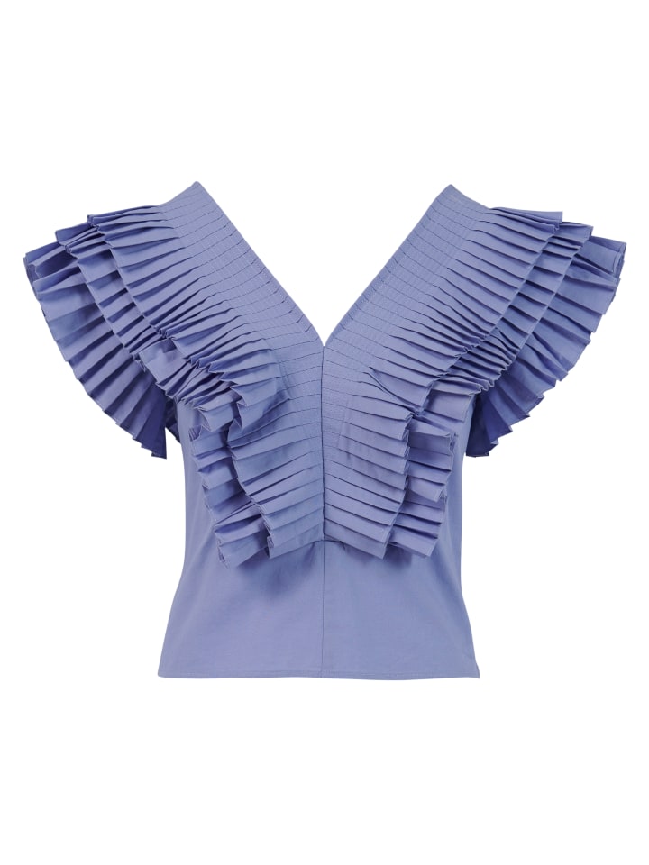 Pleated-Ruffle-Top