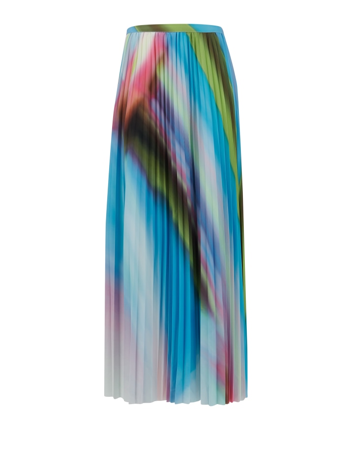 Printed-Pleated-Skirt---Shorter-length