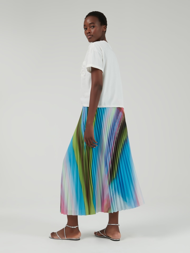 Printed-Pleated-Skirt---Shorter-length