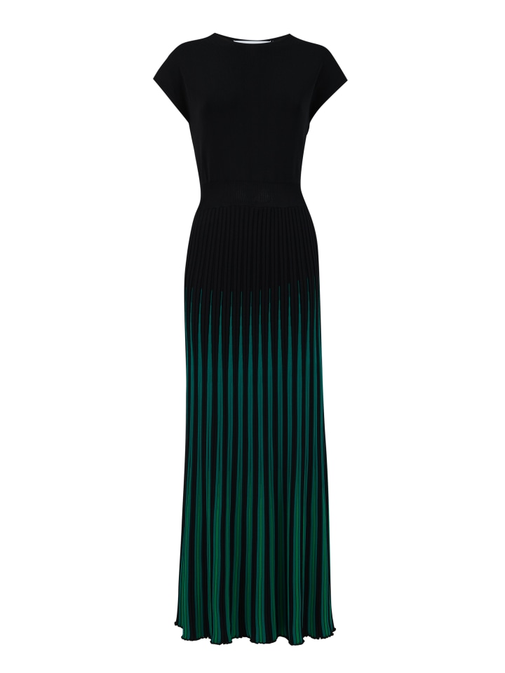 Intarsia-Knit-Pleated-Dress