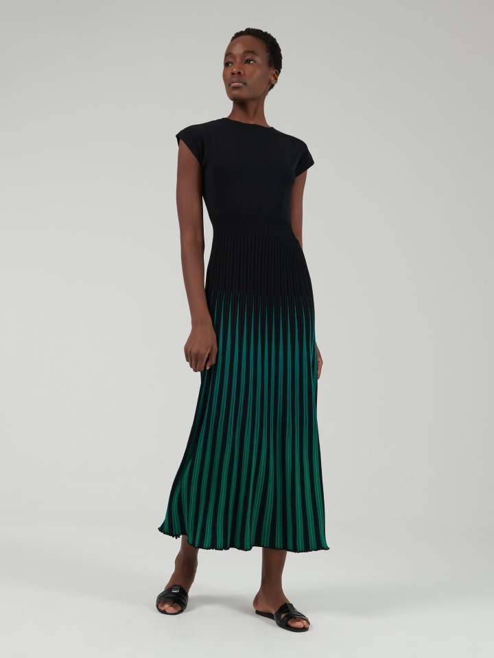 Intarsia-Knit-Pleated-Dress