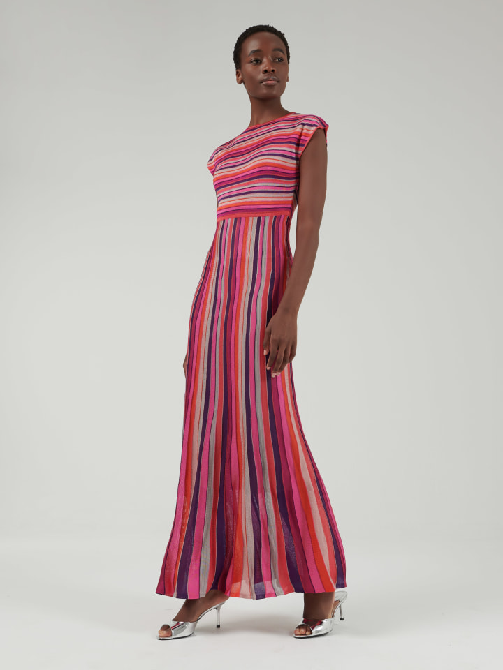 Stripe-Knit-Dress