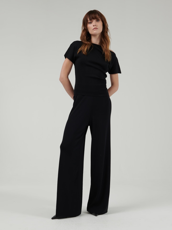 Wide-Leg-Knitted-Trousers