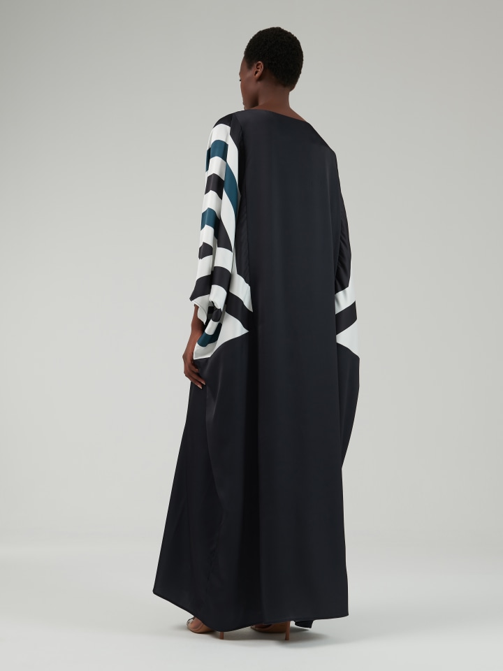 Geometric-Printed-Sleeve-Kaftan