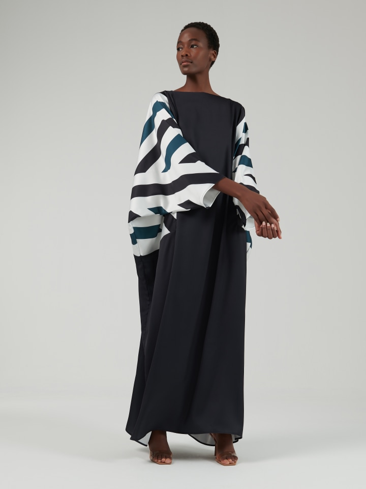 Geometric-Printed-Sleeve-Kaftan