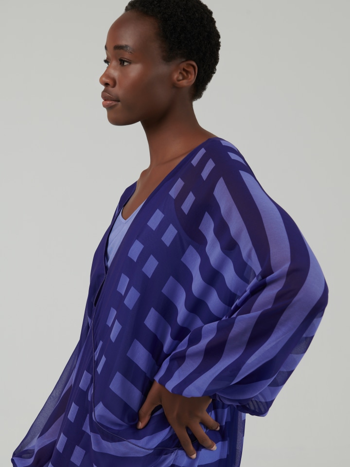 Geometric Print Wide Kaftan Dress main image 1