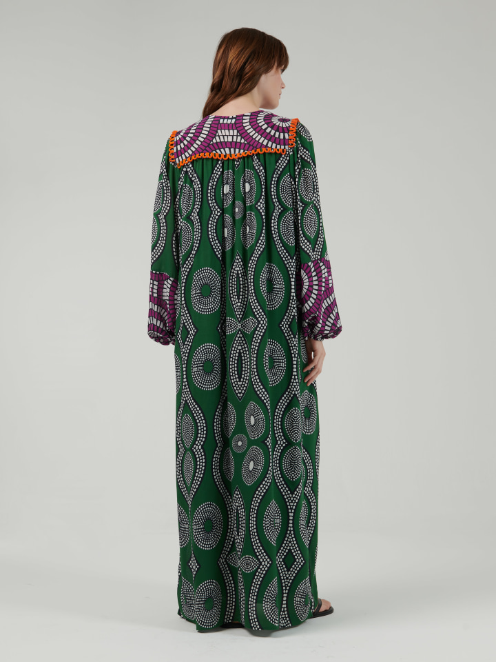 Contrast-Print-Kaftan