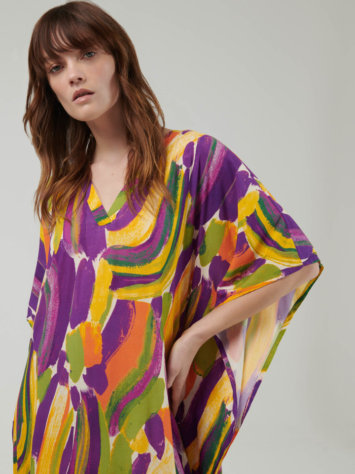 Brush-Stroke-Print-Kaftan