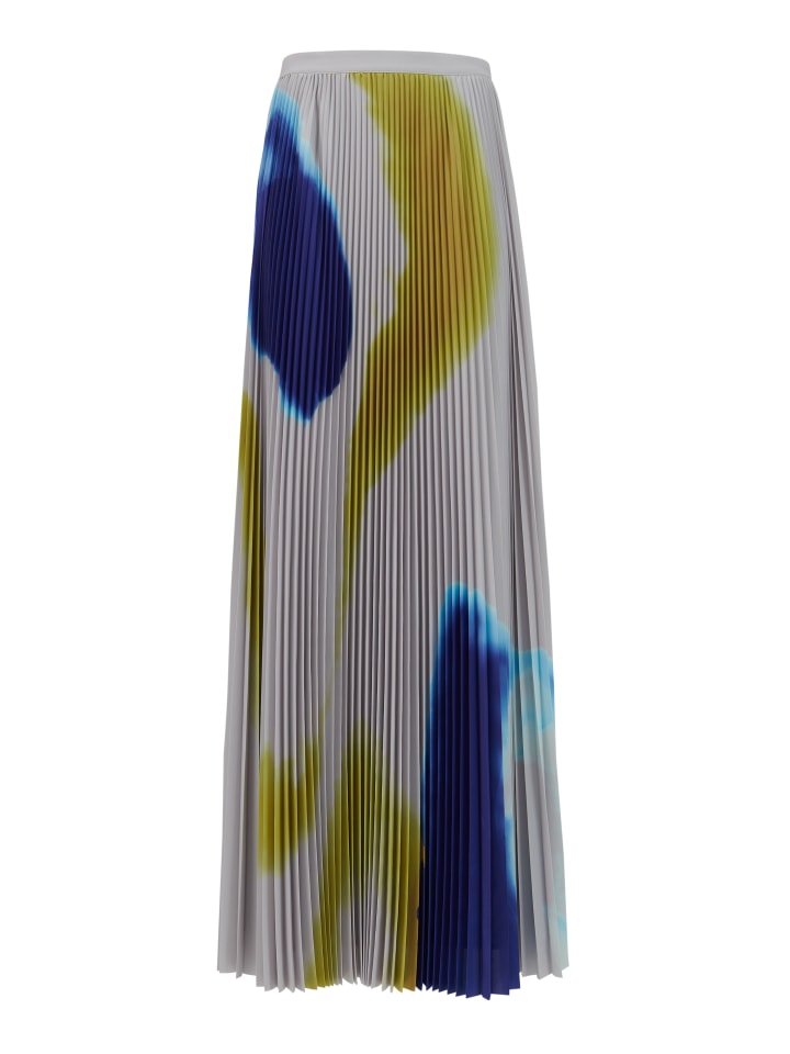 Organic-Print-Pleated-Skirt