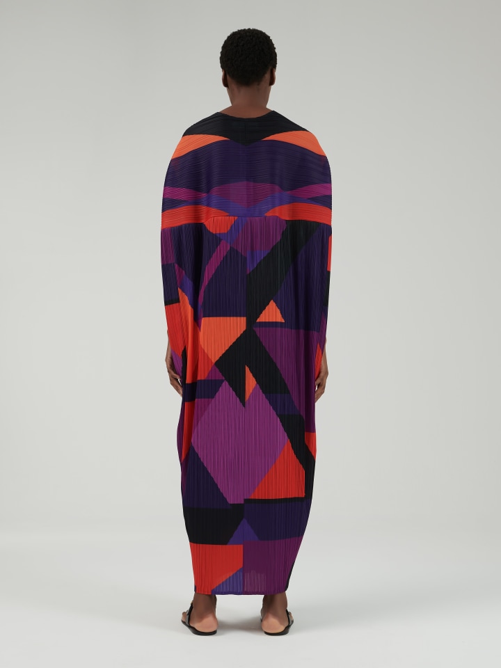 Geometric-Print-Plisse-Kaftan