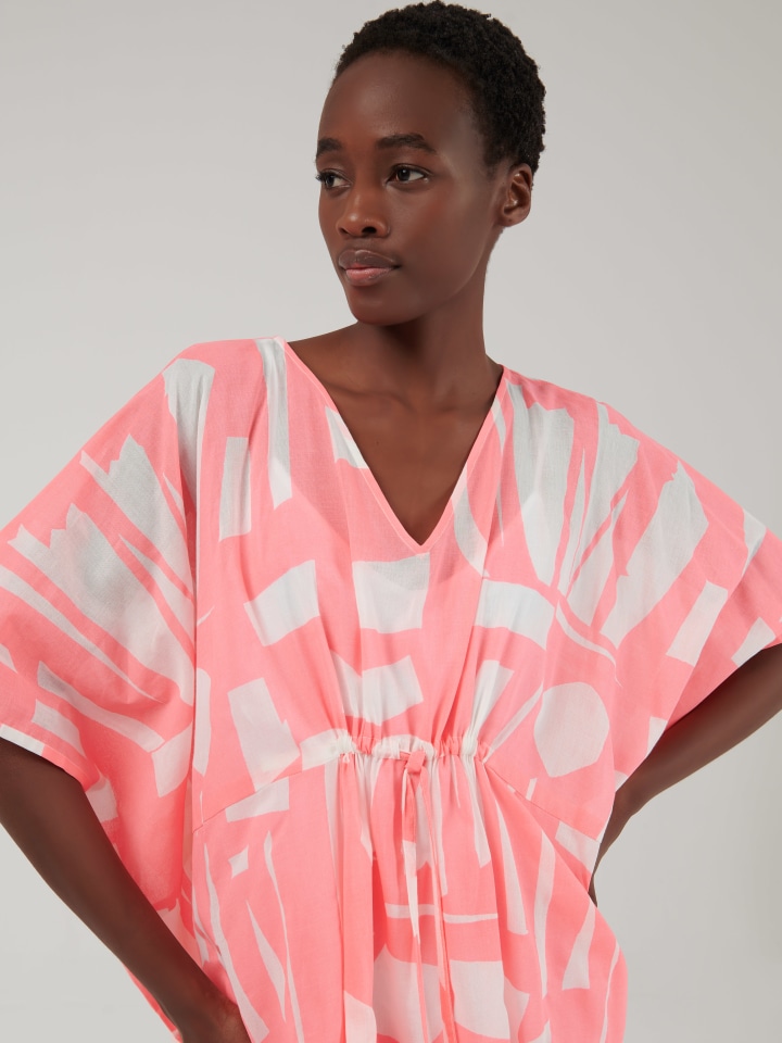 Geometric-Print-Kaftan---Shorter-length